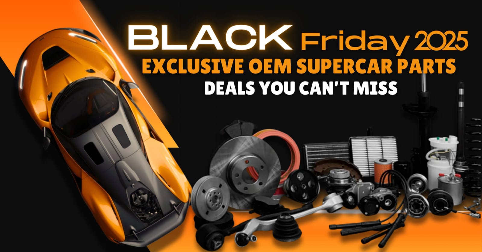 Black Friday supercar parts deals