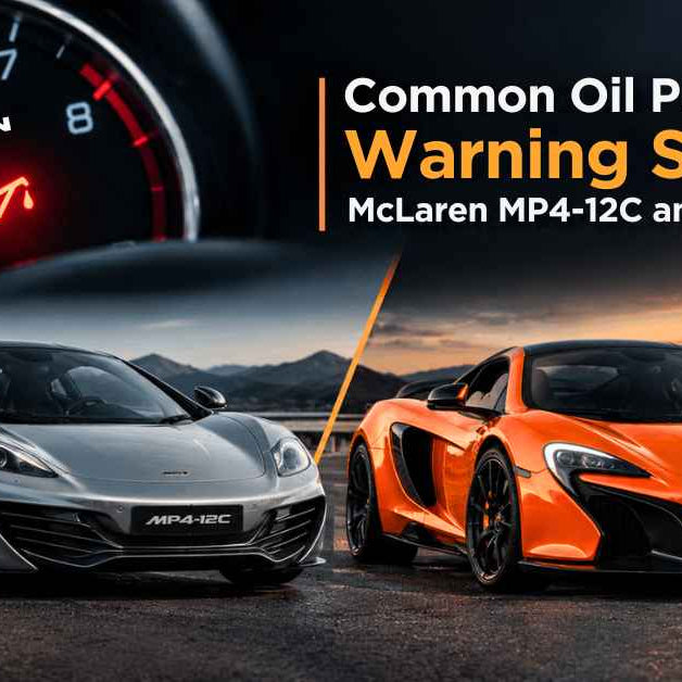 McLaren oil pressure warning light