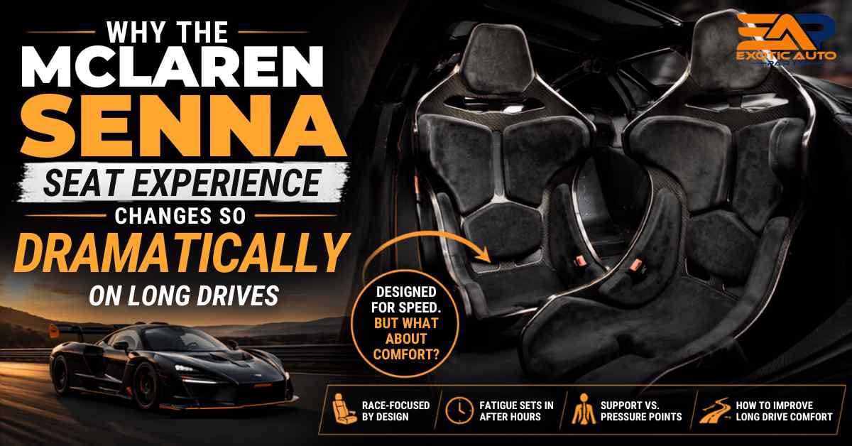 mcLaren senna seat comfort