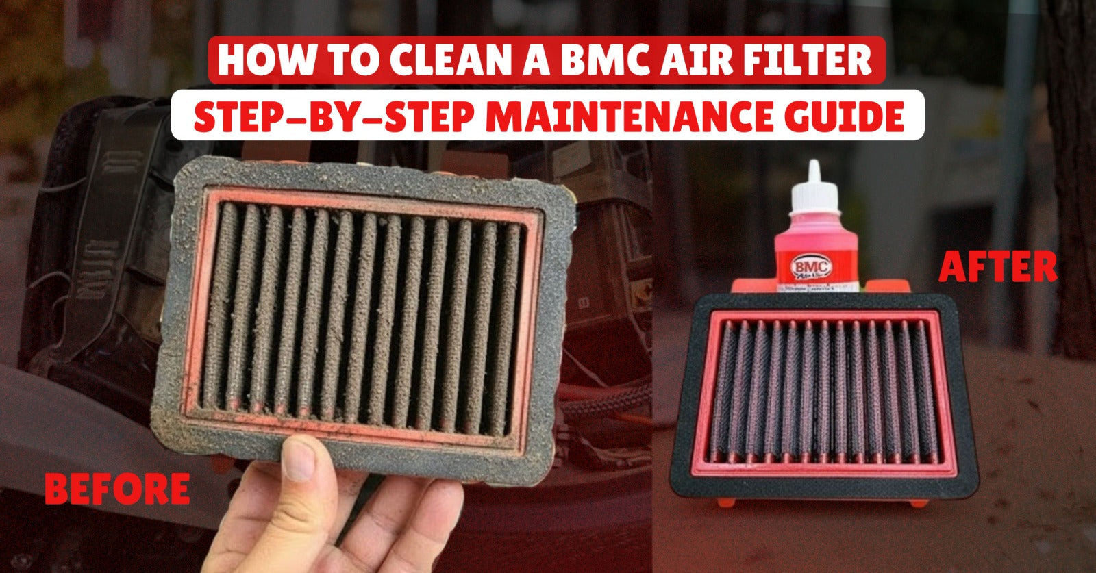 BMC Air Filter Cleaning
