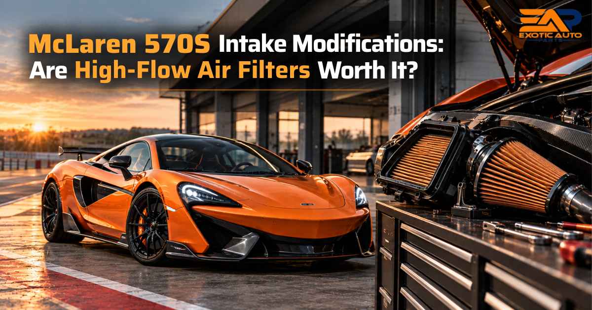 McLaren 570S high-flow air filters