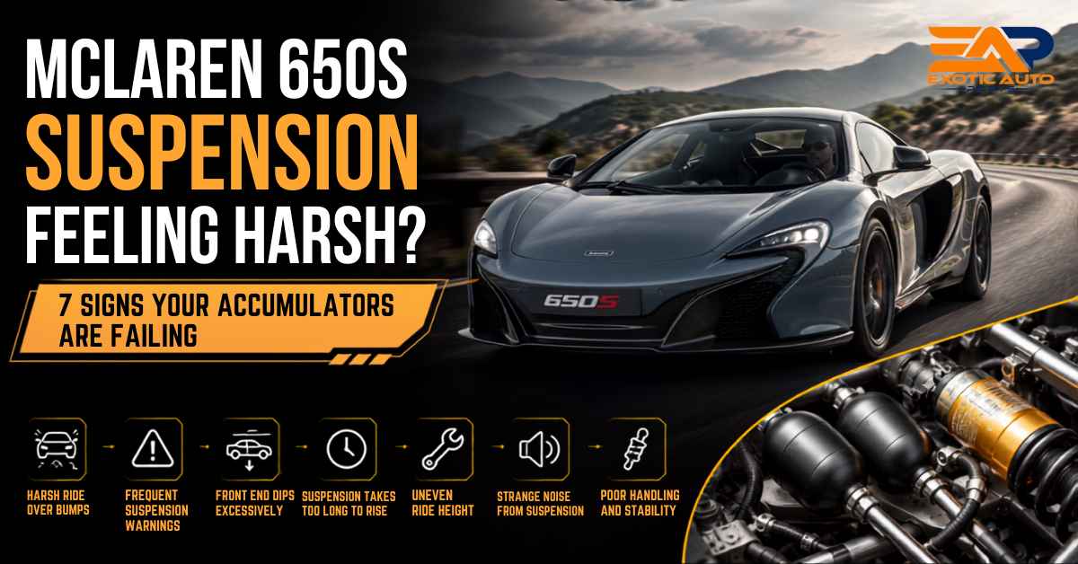 McLaren 650S accumulator failure