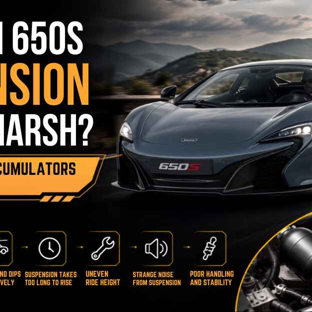 McLaren 650S accumulator failure