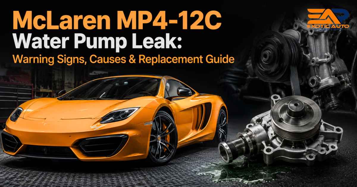 McLaren MP4-12C water pump leak
