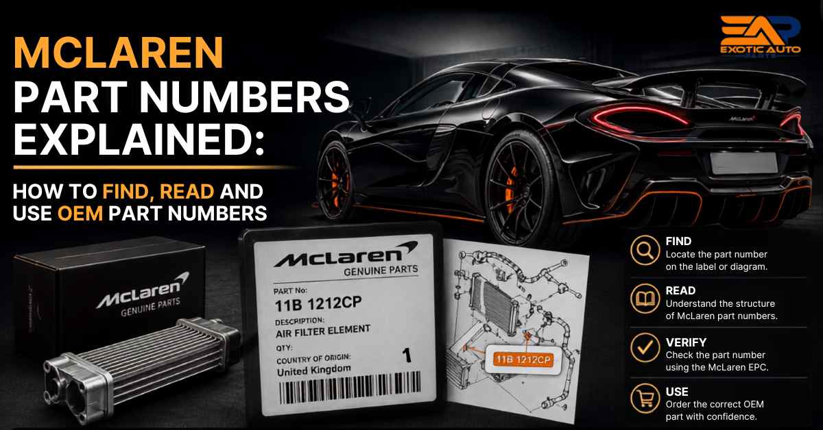 McLaren part numbers
