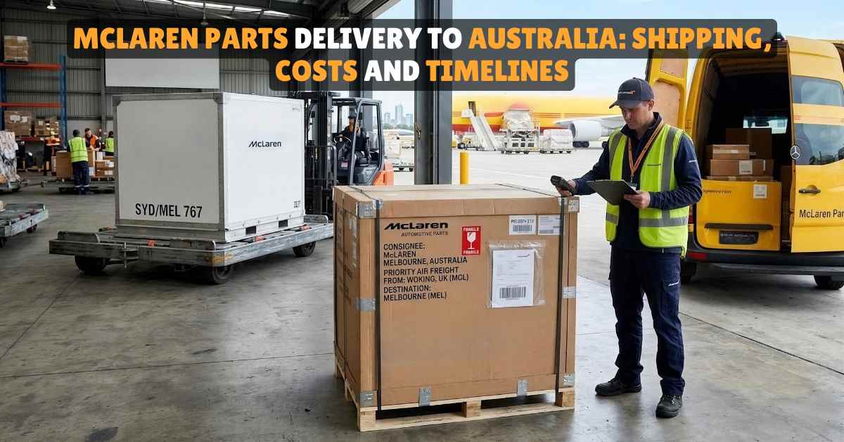 McLaren Parts Shipping to Australia: Shipping Costs, Timelines & Delivery