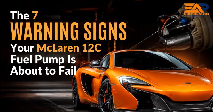 McLaren 12C fuel pump failure