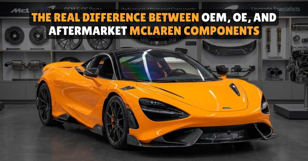 The Real Differentiation: OEM, OE, and Aftermarket McLaren Components