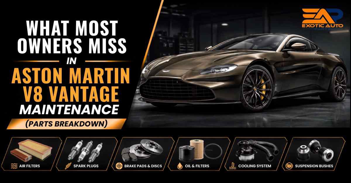 Aston Martin V8 Vantage maintenance parts