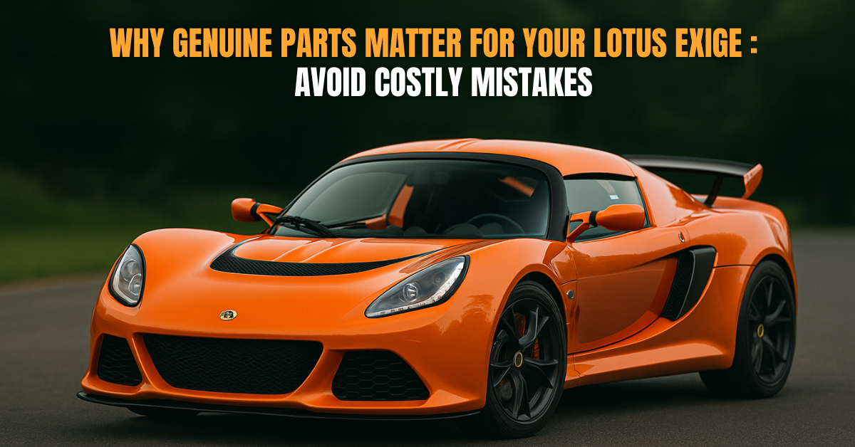 Why Genuine Parts Matter for Your Lotus Exige: Avoid Costly Mistakes