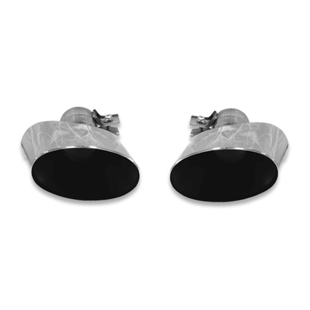 Tubi PORSCHE 996 TURBO & TURBO S MY2005 OVAL END TIPS KIT Tubi Style