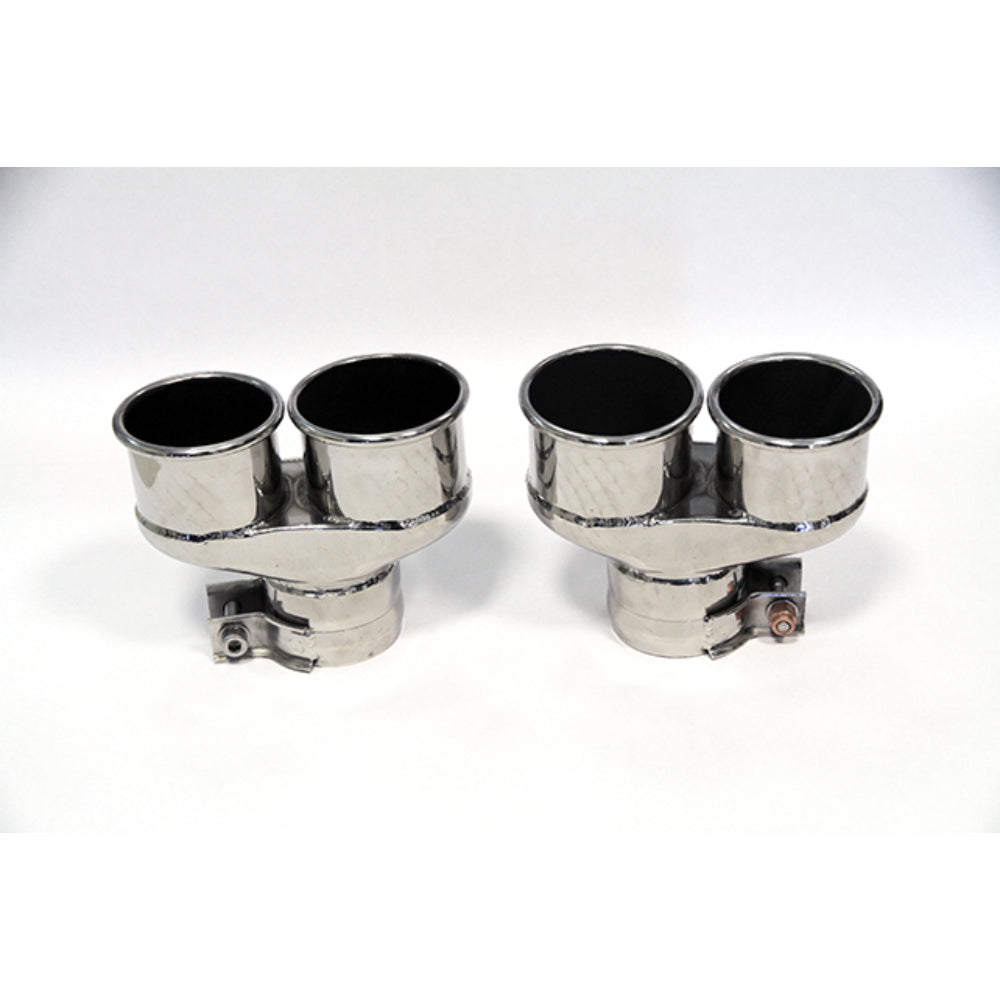 Tubi PORSCHE 996 TURBO & TURBO S MY2005 QUAD END TIPS KIT Tubi Style