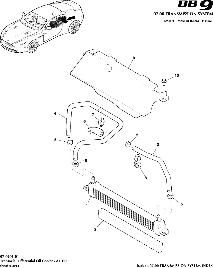 Aston Martin Seal Rad Air Defl 8D33-8349-Aa