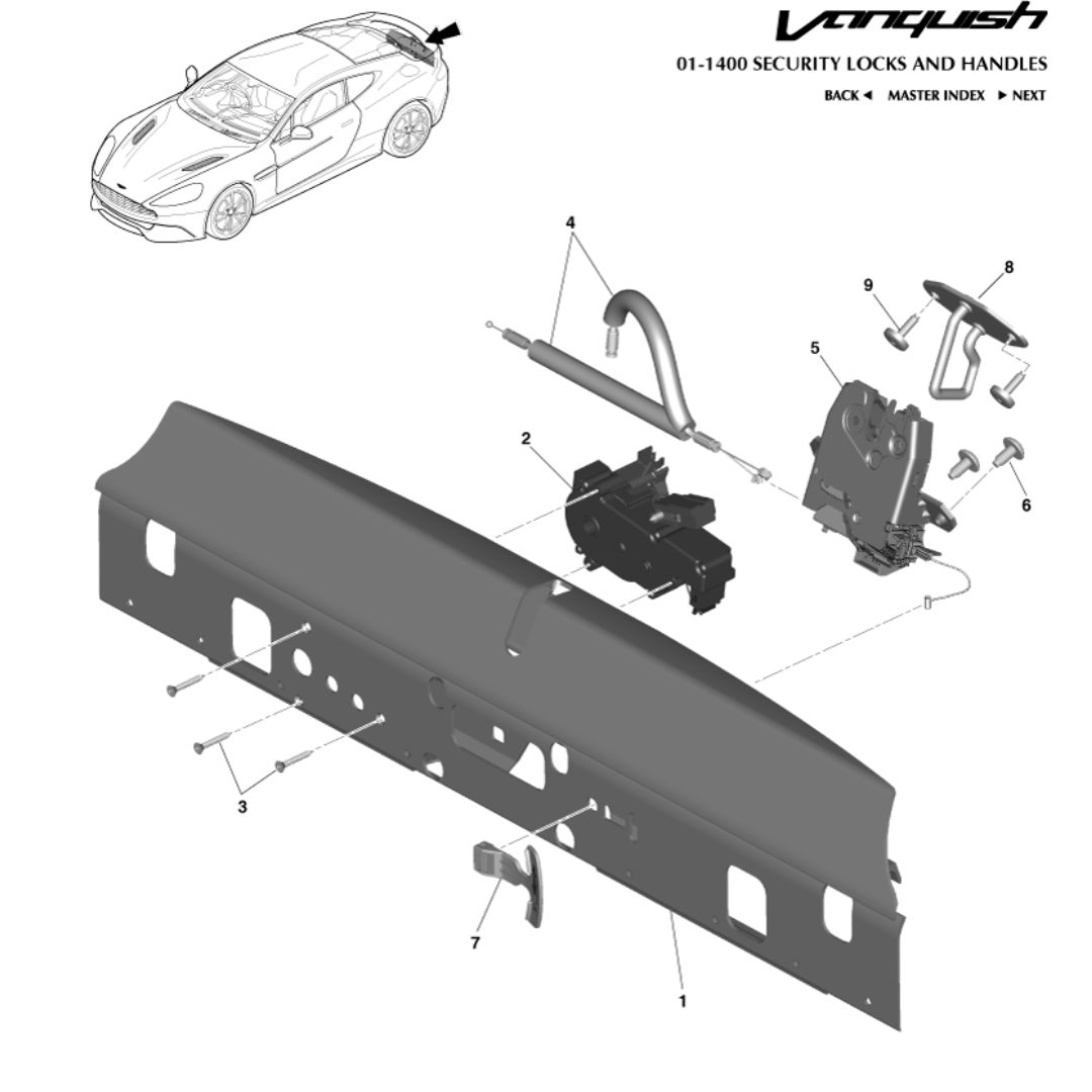 ASTON MARTIN LATCH -LFT/GT PWR (CD33-F442A66-AE)