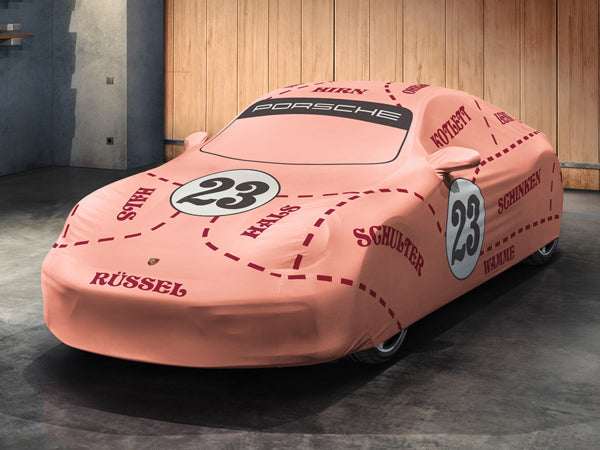 Car Cover Indoor OE, with Pink Pig design. Porsche 992 (911) GT3 with Touring-Package - 99204401214 Porsche