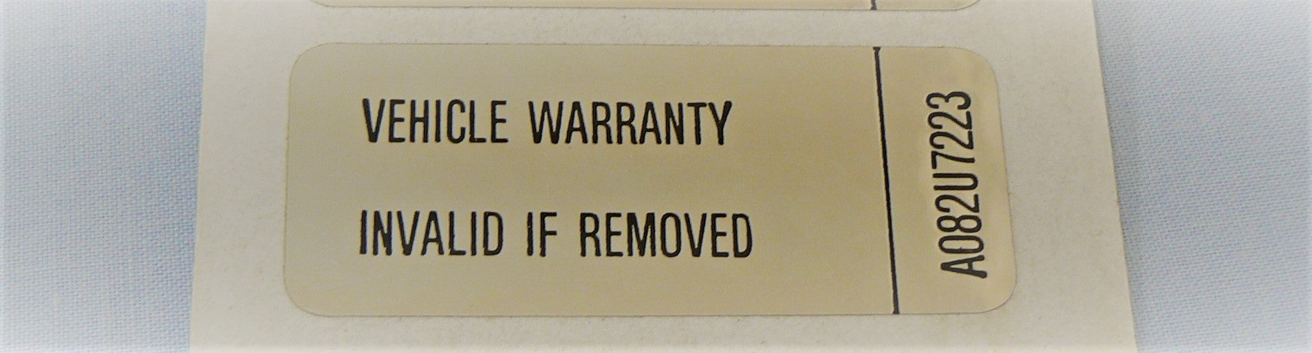 Lotus a/tamper label-ecm (A082U7223F)