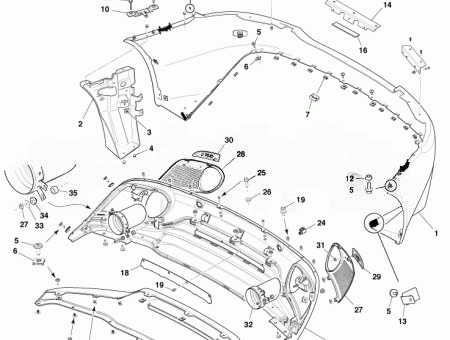ASTON MARTIN MESH REAR LOWER RH (HY53-01948-AB)