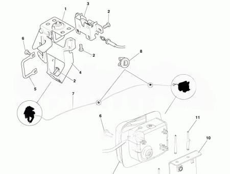 ASTON MARTIN SECONDARY LATCH STRIKER BAR (4G43-16A944-AB)