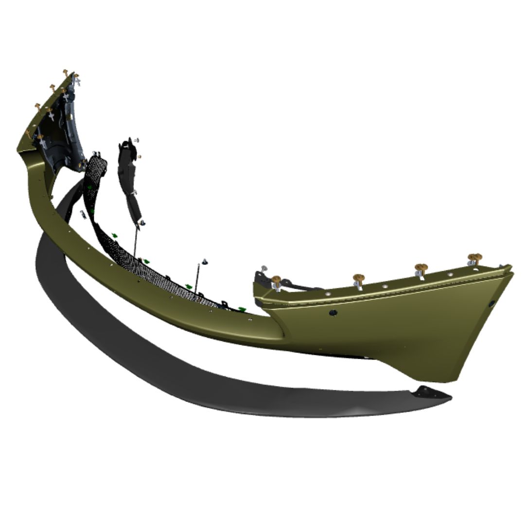 ASTON MARTIN FRONT SPLITTER-BLACK (HY53-17626-AC)