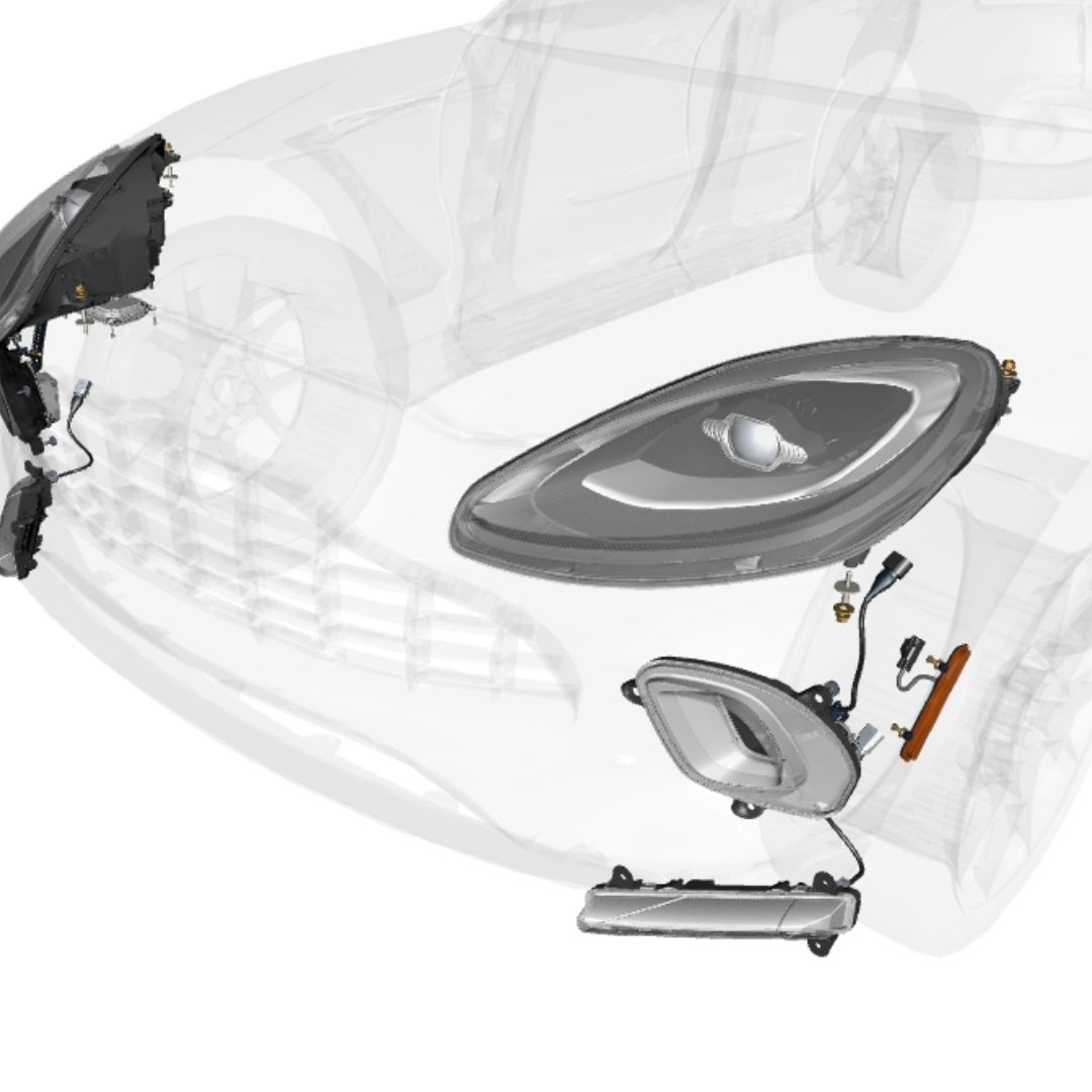 ASTON MARTIN DYTM RM LAMP LHS (MY83-15B243-AD)