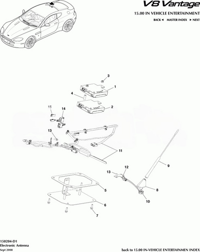 ASTON MARTIN AERIAL BASE ASSY (4X43-18A978-AC)