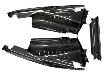 Carbon Fiber 3 Piece Engine Bay Set - Ferrari 488 Pista Fabspeed Carbon