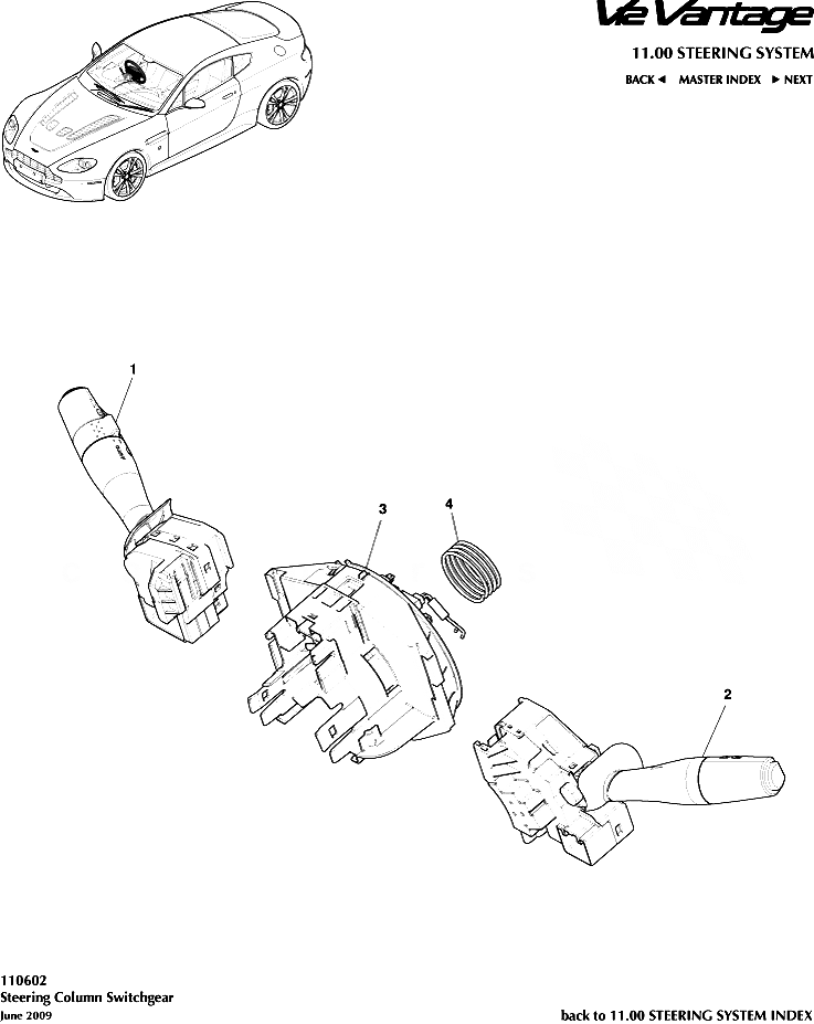 ASTON MARTIN SPRING, STEERING COLUMN BEARING (6G33-3520-AA)