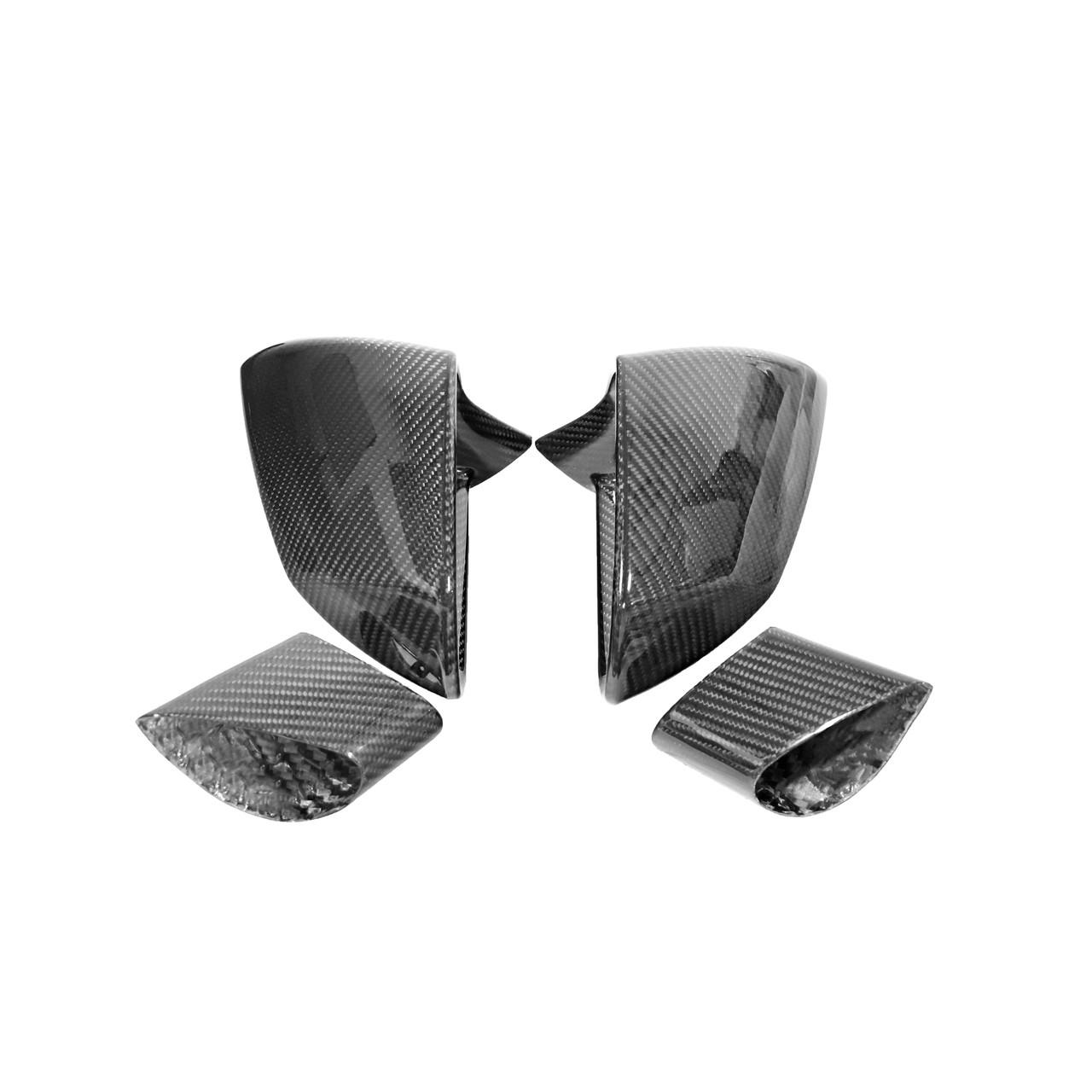 Carbon Fiber Mirror Replacements With Bases - Lamborghini Gallardo Fabspeed Carbon