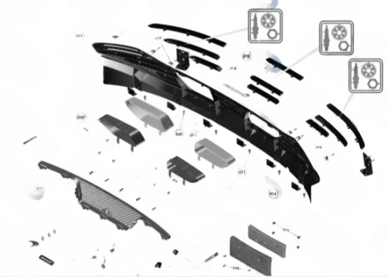 Mclaren Centre Bar Set Premium Upgrade For Your Vehicle