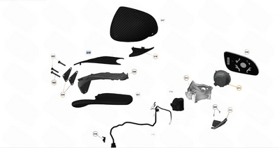 MCLAREN LH LOWER MIRROR TRIM Genuine Replacement Part