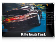 Enamel Plate Porsche Classic 993 Turbo "Kills bugs fast“ - PCG00099310 Porsche