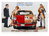 Enamel Plate Porsche Classic "elegante sportiva" Porsche