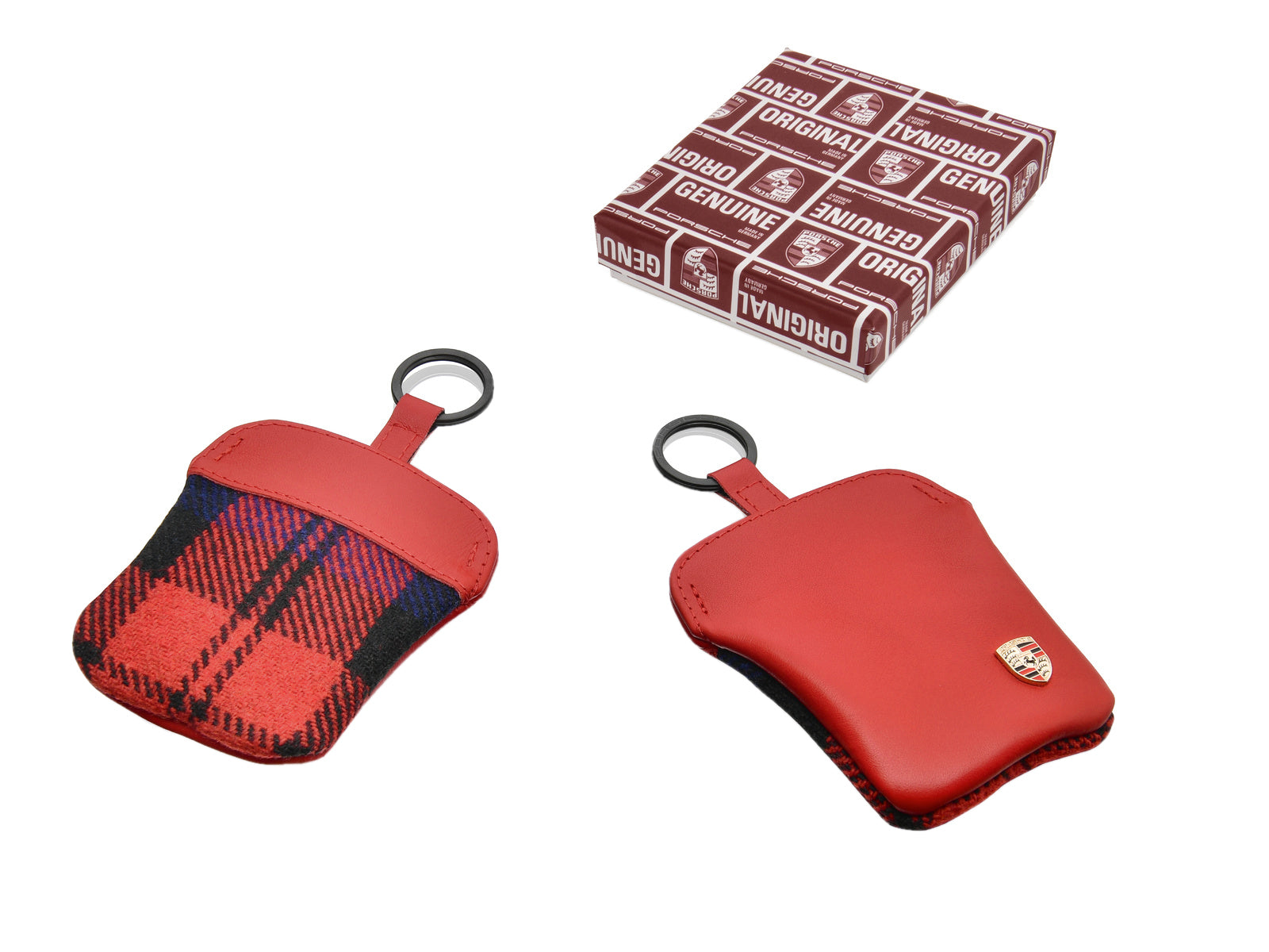 Porsche Classic '50 Years 911 Turbo' key pouch, Red Porsche