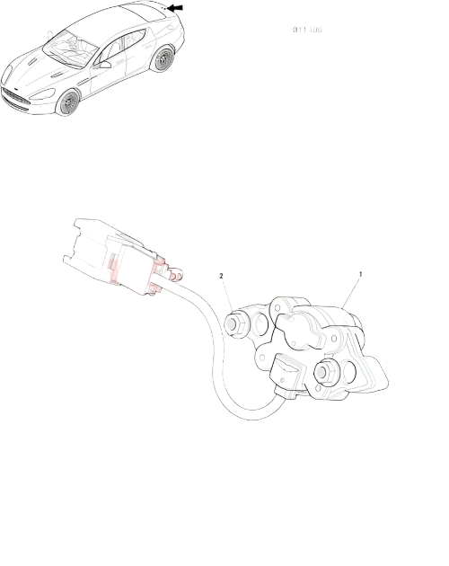 ASTON MARTIN BOOT RELEASE SWITCH (6G33-32A50-BA)