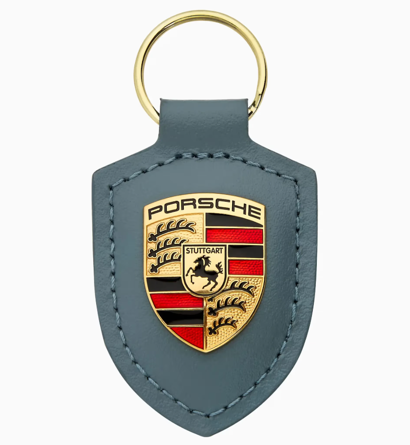 PORSCHE CREST KEYRING SHORE BLUE - WAP0500400RSAS
