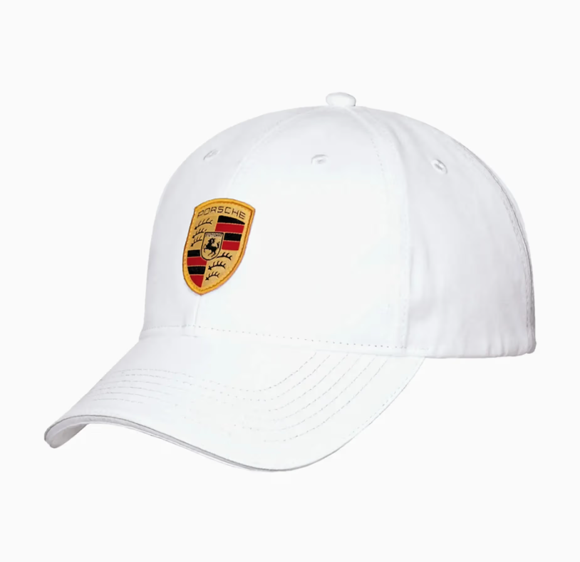 PORSCHE BASEBALL CAP CREST WHITE - WAP0800040C