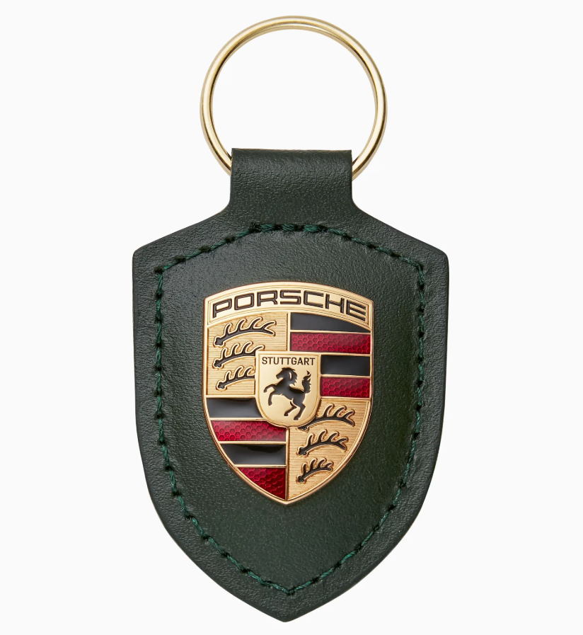 PORSCHE Crest Keyring Oak Green Metallic - WAP0503550RWSA