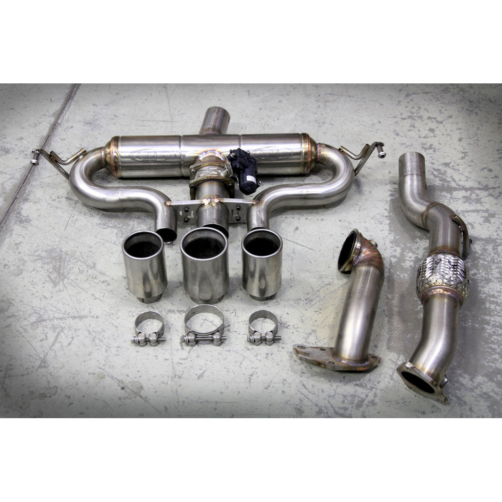 Tubi ALFA ROMEO 4C THREE CENTRAL TIPS EXHAUST SYSTEM WITH EXCU AND GRIDS Tubi Style