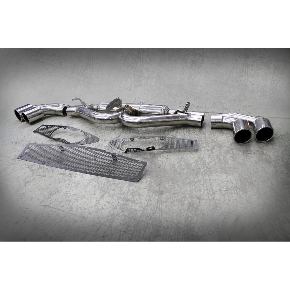 Tubi ALFA ROMEO 4C QUAD TIPS EXHAUST SYSTEM WITH EXCU AND GRIDS Tubi Style