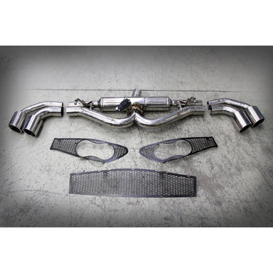 Tubi ALFA ROMEO 4C QUAD TIPS EXHAUST SYSTEM WITH EXCU AND GRIDS Tubi Style