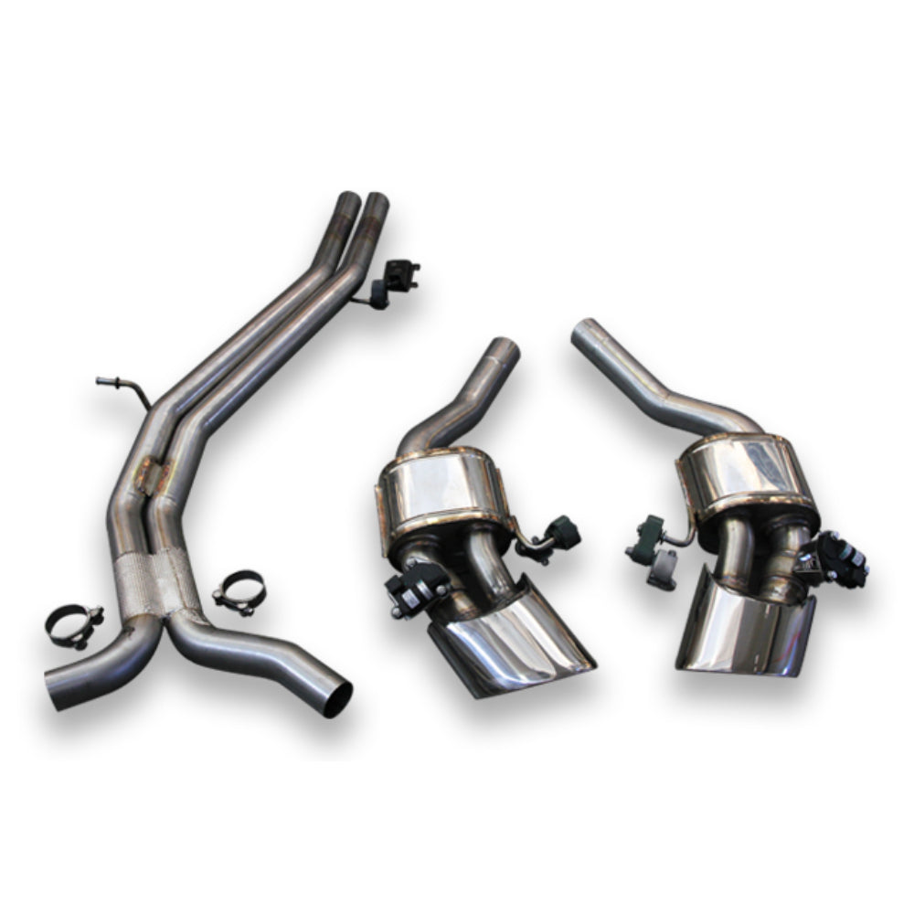 Tubi AUDI RS4 AVANT & RS5 SPORTBACK B9 EXHAUST KIT WITH POLISHED OVAL TIPS Tubi Style