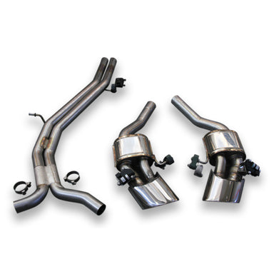 Tubi AUDI RS4 AVANT & RS5 SPORTBACK B9 EXHAUST KIT WITH POLISHED OVAL TIPS Tubi Style