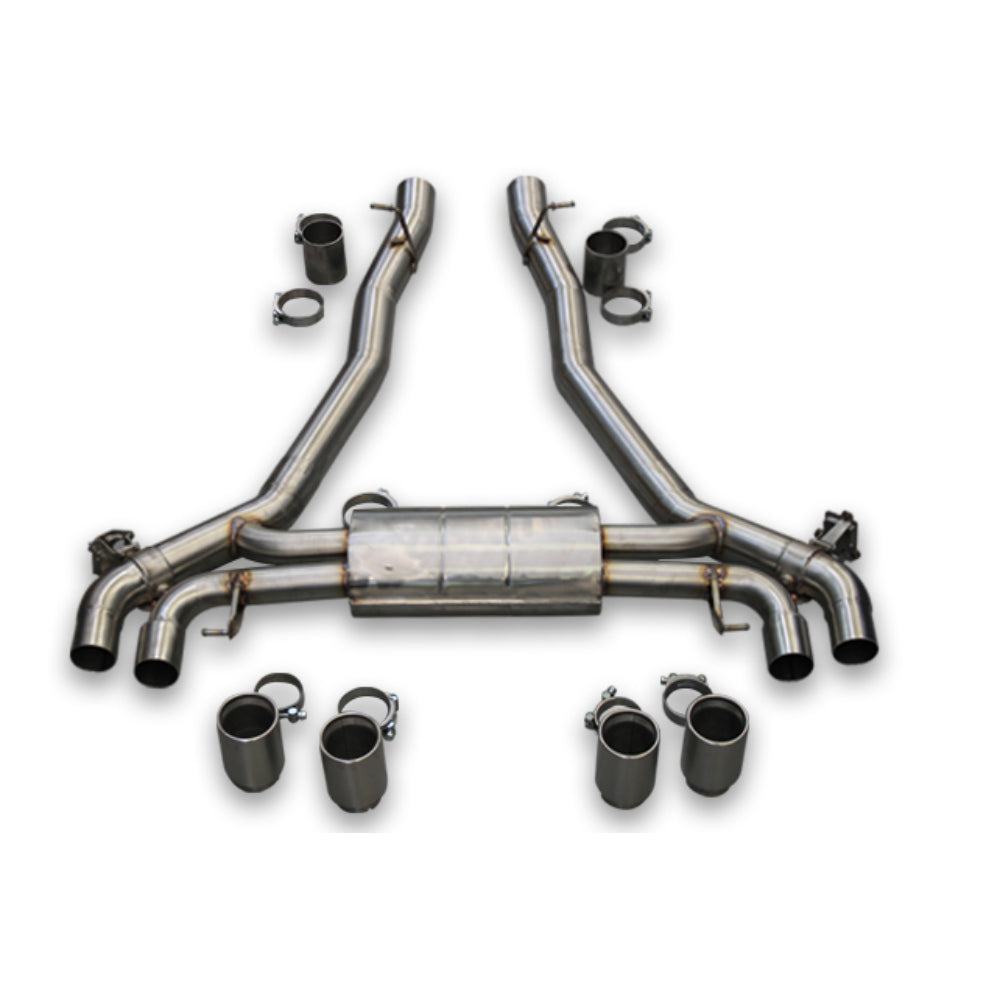 Tubi BMW M5 & M5 CS F90 REAR EXHAUST w ELECTRIC VALVE Tubi Style
