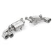 Tubi F430 DOUBLE MUFFLERS EXHAUST KIT w VALVE Tubi Style