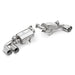 Tubi F430 DOUBLE MUFFLERS EXHAUST KIT w VALVE Tubi Style