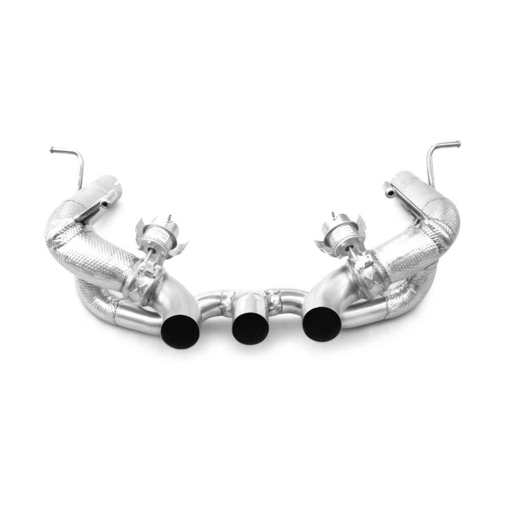 Tubi 458 STRAIGHT PIPES EXHAUST KIT W VALVE Tubi Style