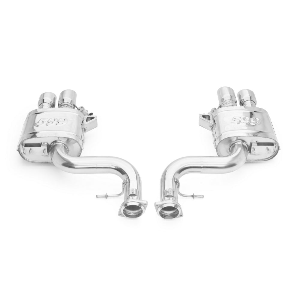 Tubi 599 LOUDER MUFFLERS KIT with VALVES Tubi Style