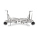 Tubi Aventador LP740-4 S STRAIGHT PIPES EXHAUST WITH VALVE Tubi Style