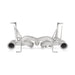 Tubi Aventador LP740-4 S STRAIGHT PIPES EXHAUST WITH VALVE Tubi Style