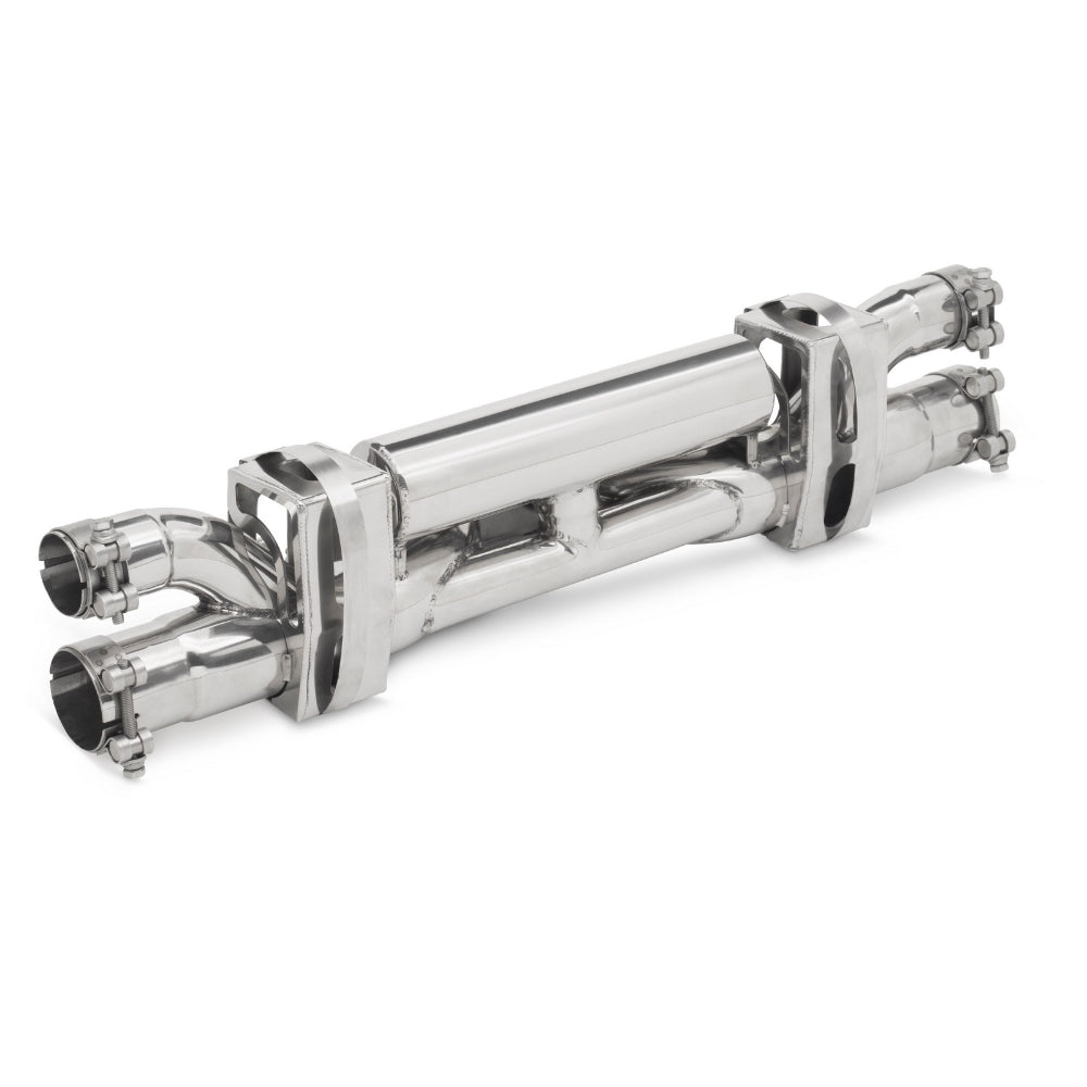 Tubi PORSCHE 997 & 991 GT3 CENTRAL STRAIGHT PIPES EXHAUST w RESONATOR Tubi Style